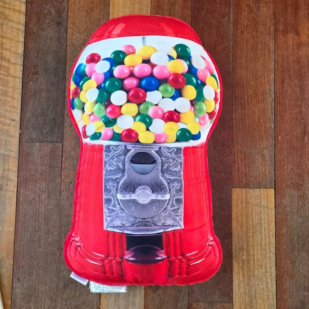 2 Scoops 17 Inch Gumball Machine Pillow